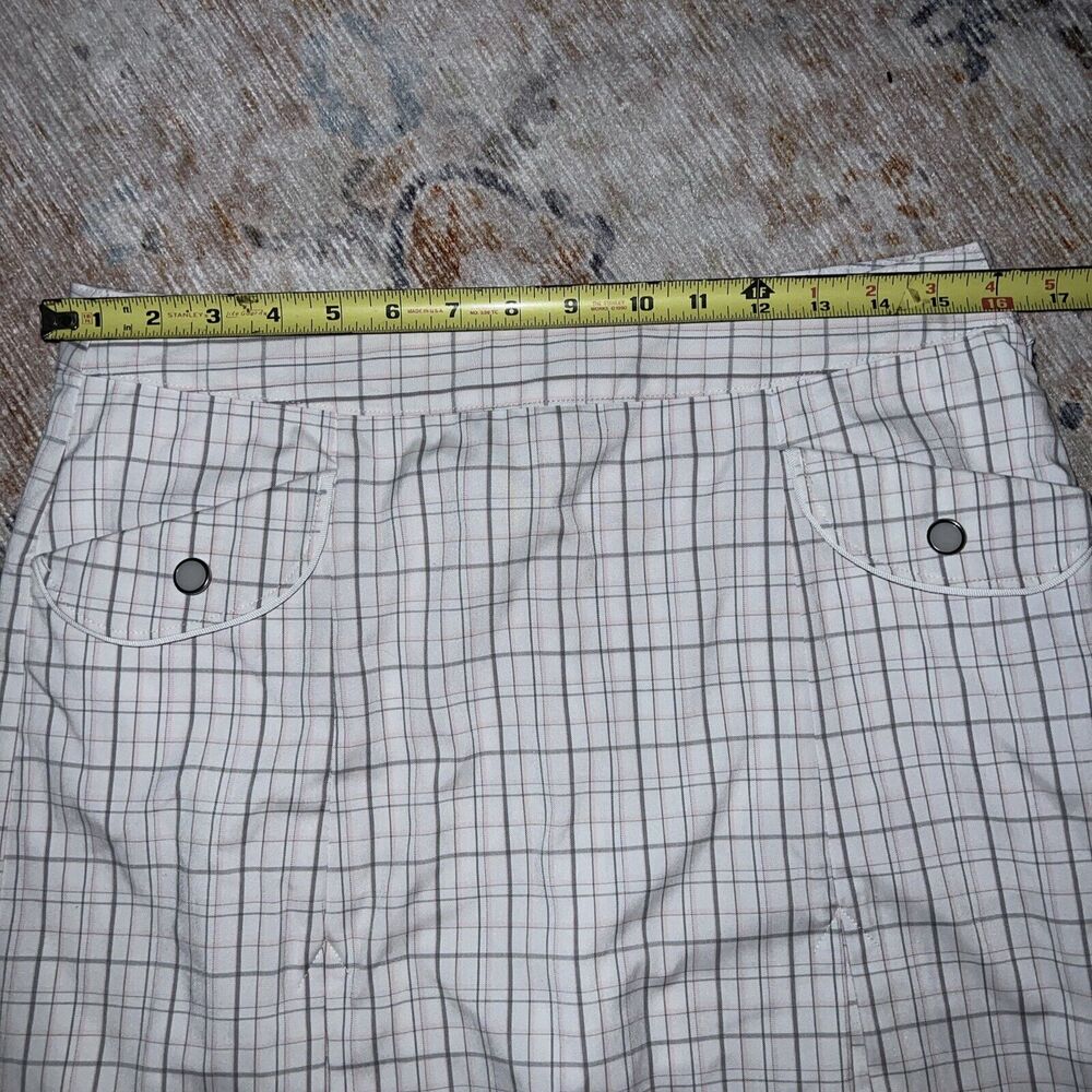 IZOD Skort Women Sz‎ 4 Golfcore Tennis Pickelball Athleisure Performance Plaid - Picture 8 of 10